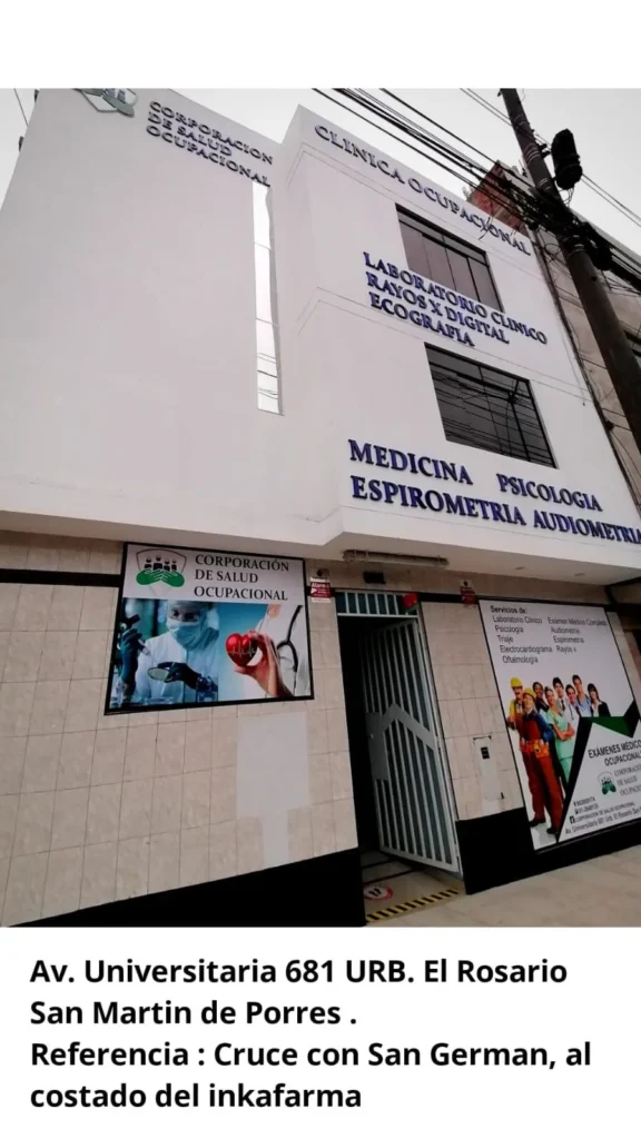 Corporac. de Salud Ocupacional en San Martin de Porres, Lima