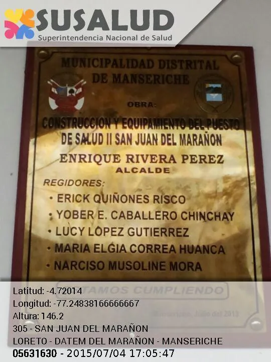 San Juan del Marañon en Manseriche, Loreto