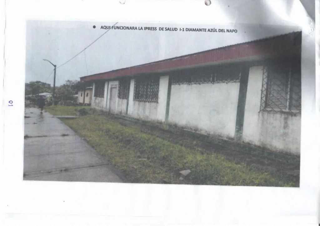Puesto de Salud I-1 Diamante Azul – Rio Napo en Loreto