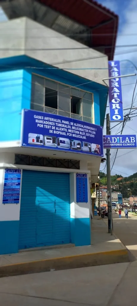 Laboratorio Clínico Especializado Cadilab en Cutervo, Cajamarca