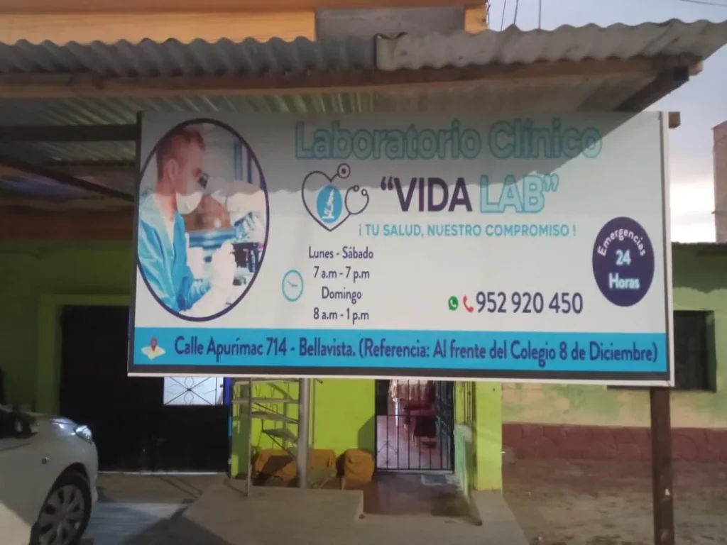 Laboratorio Clinico Vidalab en Bellavista, Piura