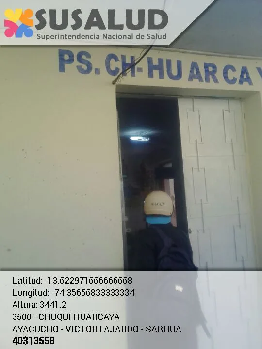 Puesto de Salud Chuqui Huarcaya en Sarhua, Ayacucho