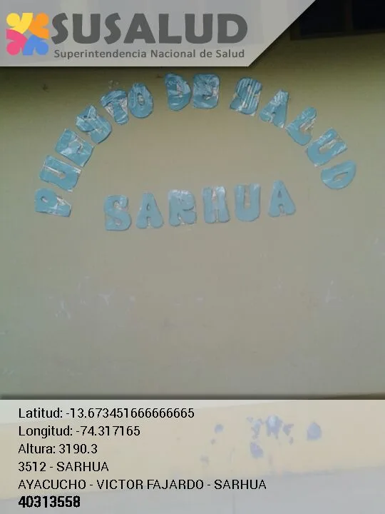 Centro de Salud Sarhua en Ayacucho