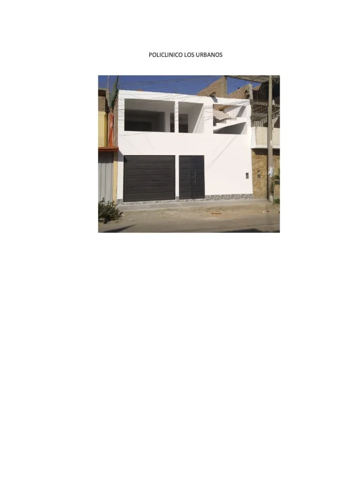 Policlinico los Urbanos S.A.C. en Ica