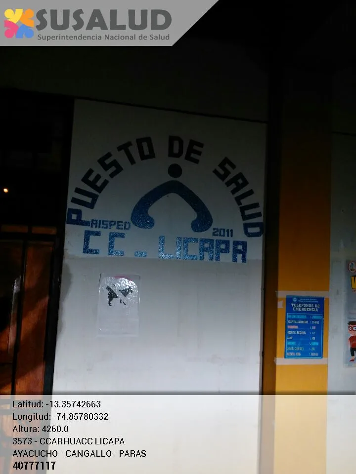 Ccarhuacc Licapa en Paras, Ayacucho