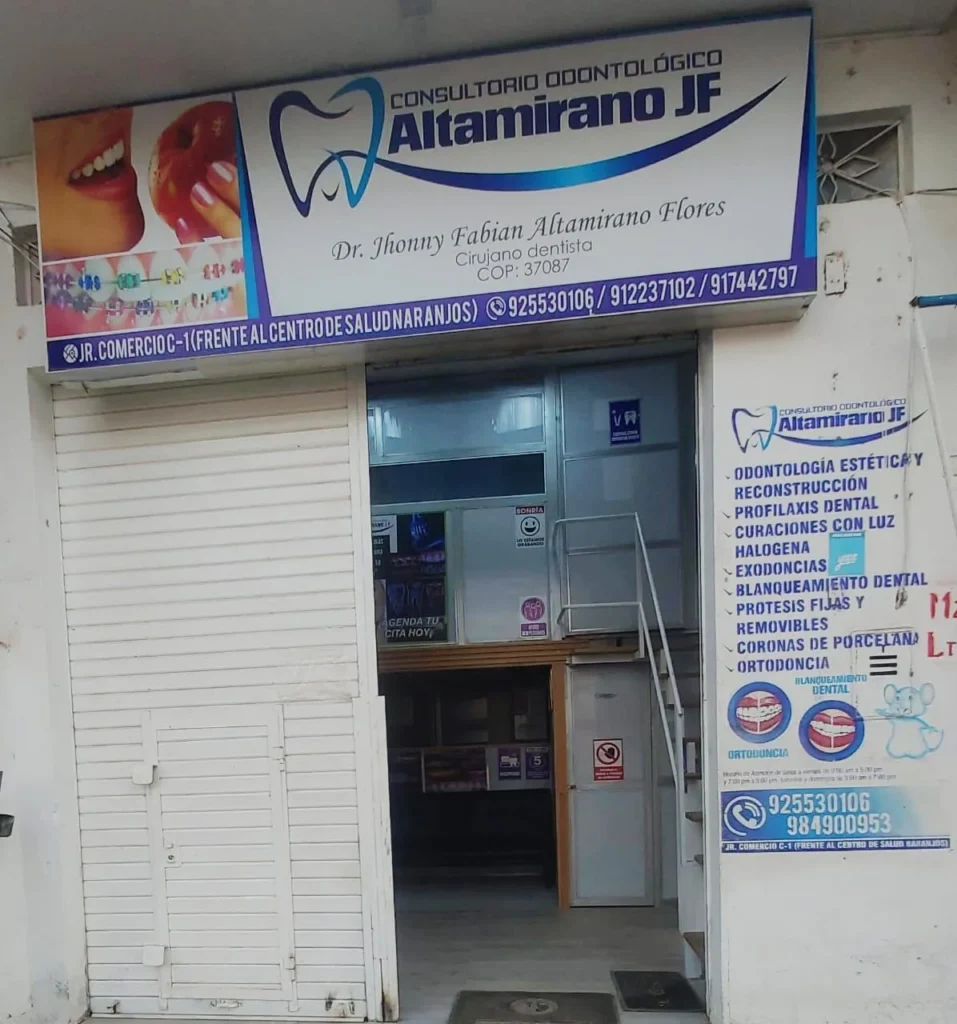 Consultorio Odontologico Altamirano Jf en Pardo Miguel, San Martin