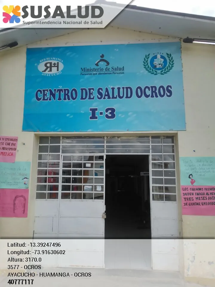 Centro de Salud Ocros en Ayacucho