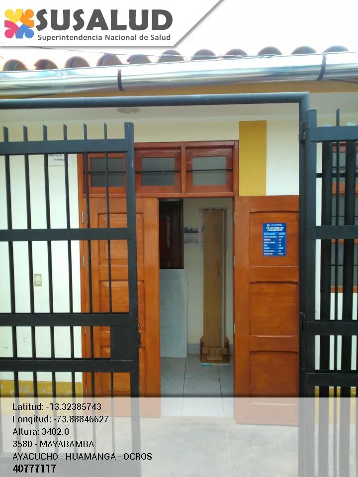 Puesto de Salud Mayabamba en Ocros, Ayacucho