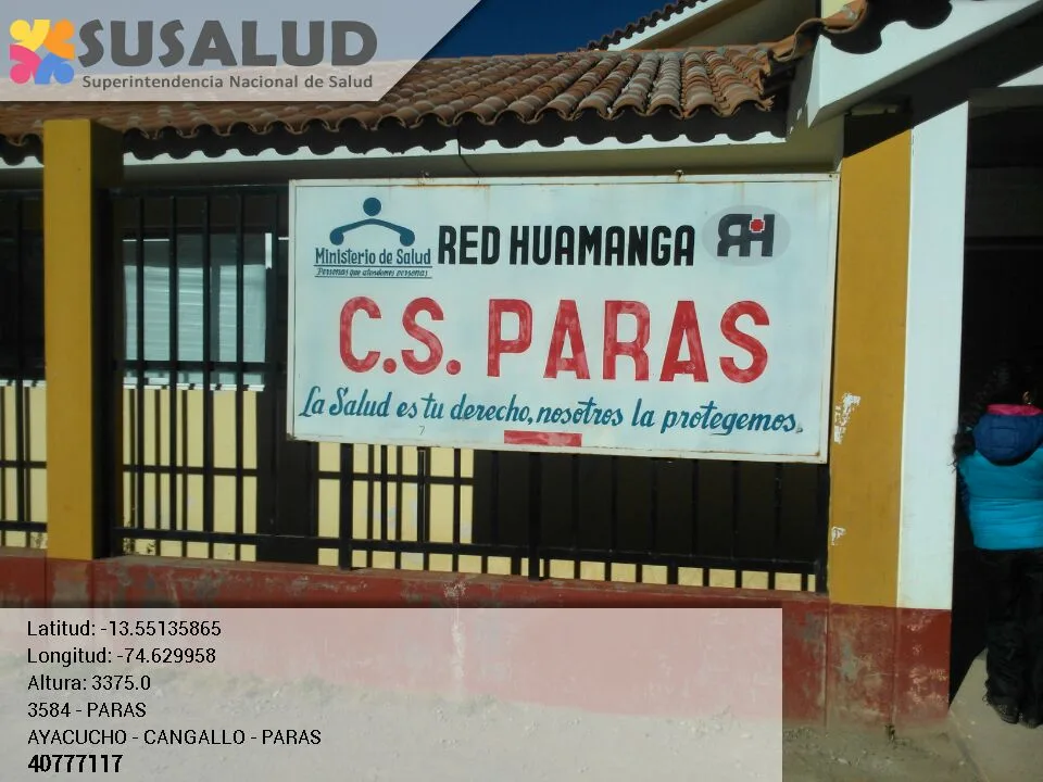 Centro de Salud Paras en Ayacucho