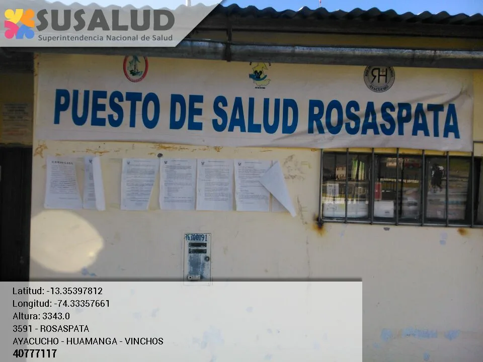Puesto de Salud Rosaspata en Vinchos, Ayacucho