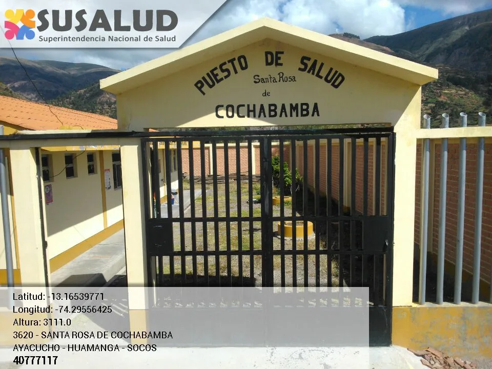 Puesto de Salud Santa Rosa de Cochabamba en Socos, Ayacucho