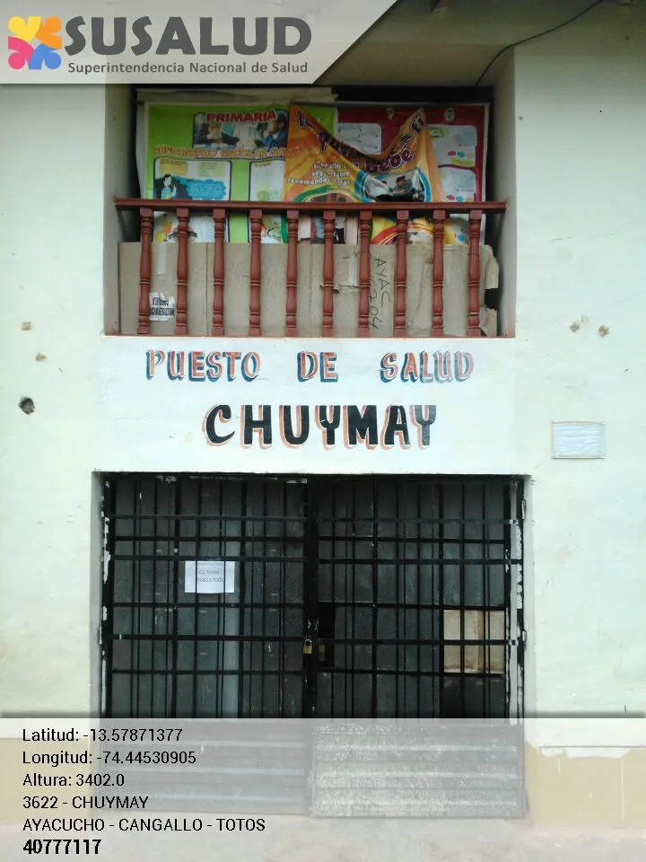 Puesto de Salud Chuymay en Totos, Ayacucho