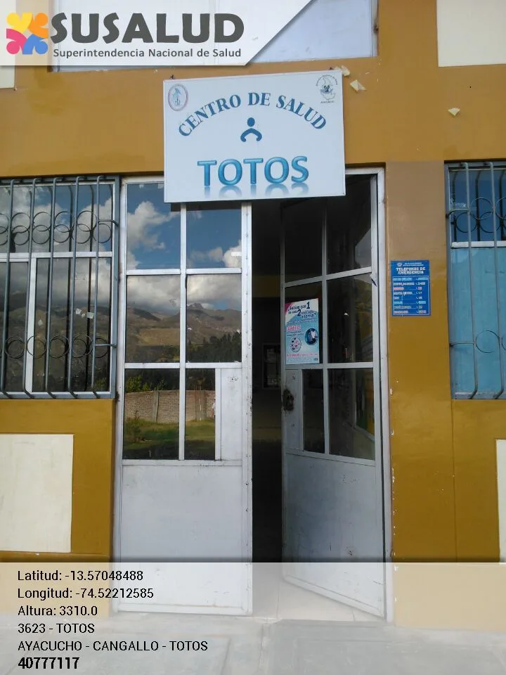 Centro de Salud Totos en Ayacucho