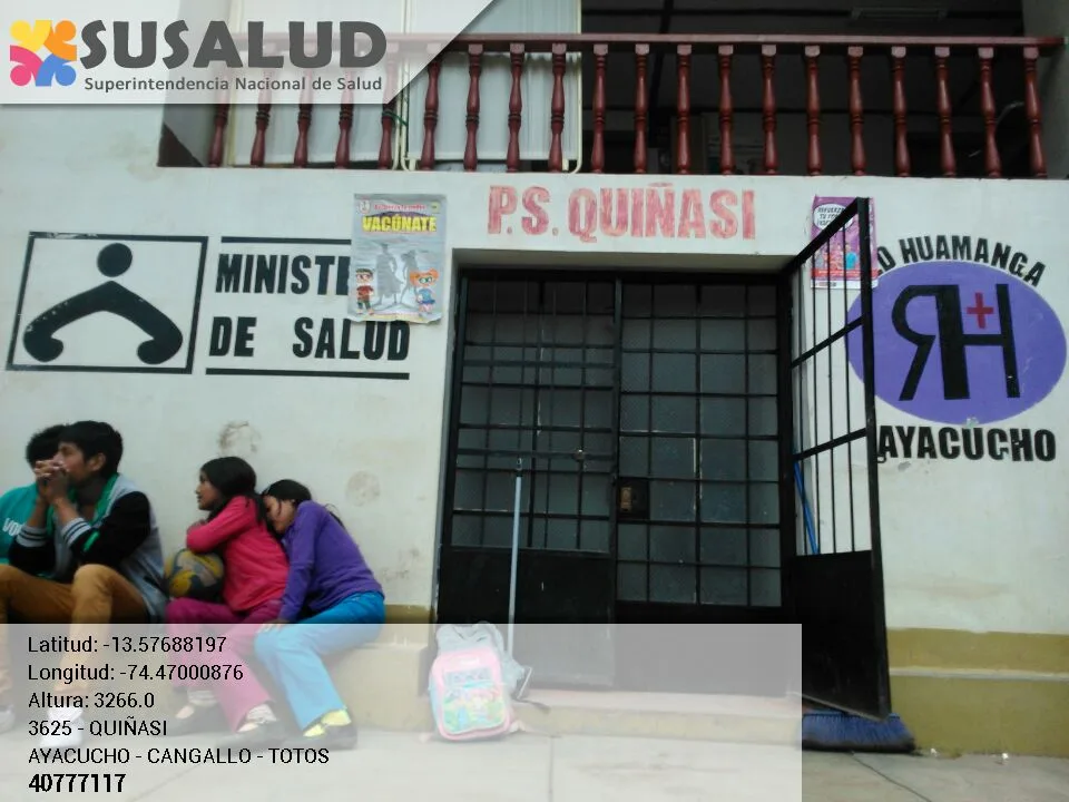 Puesto de Salud Quiñasi en Totos, Ayacucho