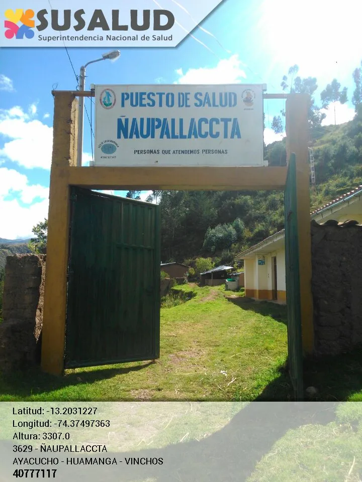 Puesto de Salud Ñaupallaccta en Vinchos, Ayacucho