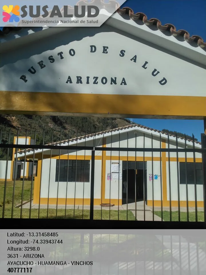 Puesto de Salud Arizona en Vinchos, Ayacucho