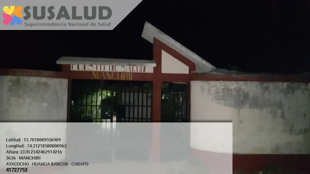Puesto de Salud Manchiri en Carapo, Ayacucho