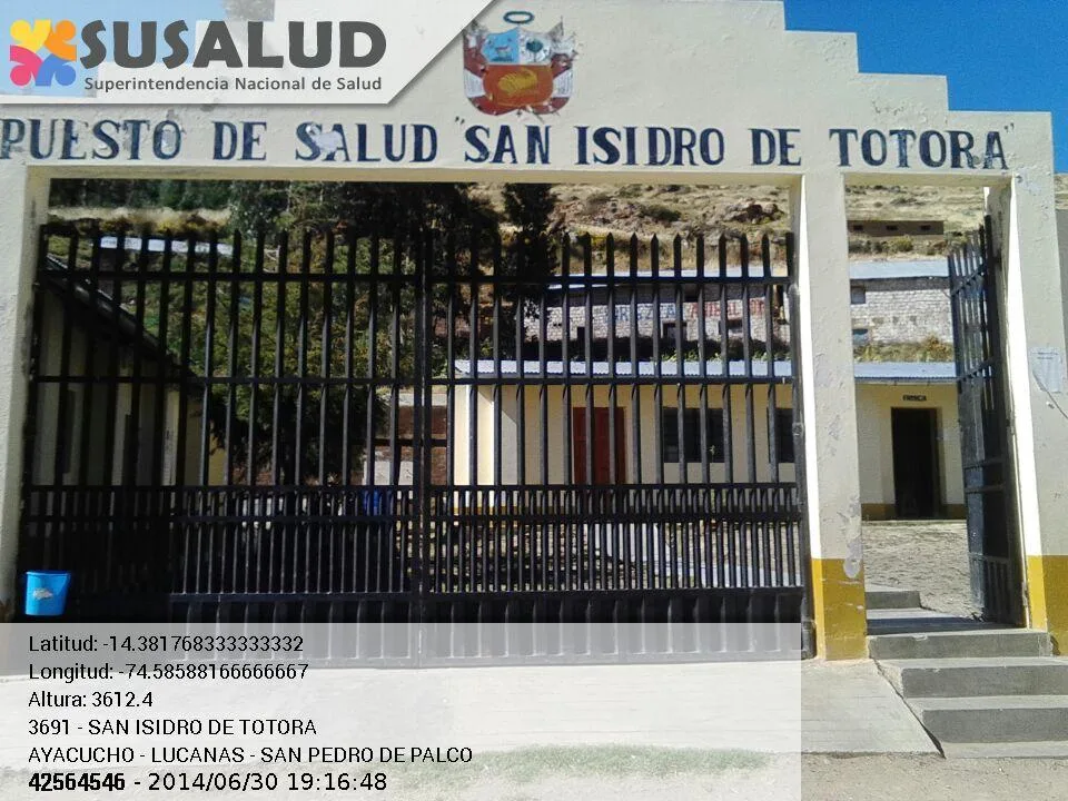 Puesto de Salud San Isidro de Totora en San Pedro de Palco, Ayacucho