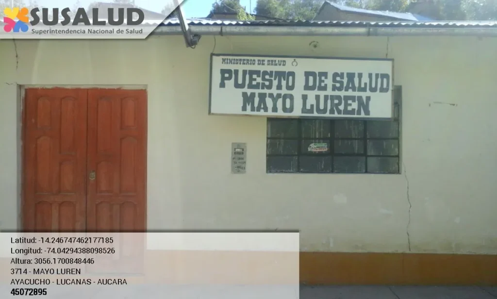 Puesto de Salud Mayo Luren en Aucara, Ayacucho