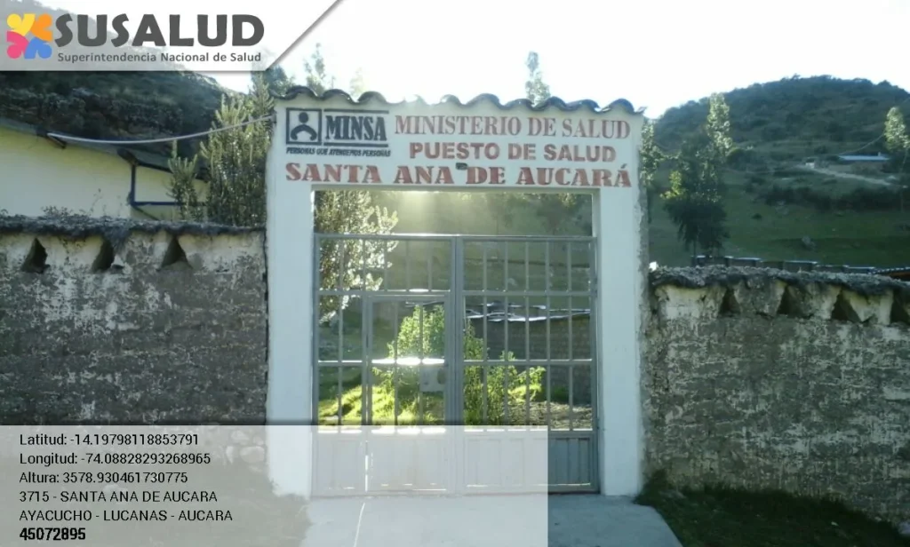 Puesto de Salud Santa Ana de Aucara en Ayacucho