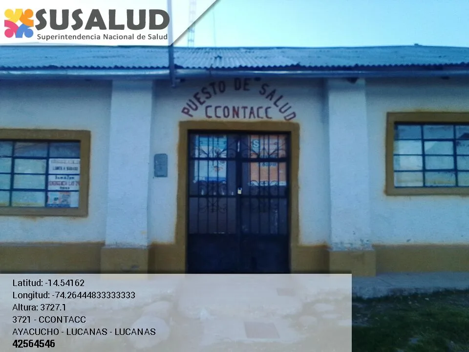 Puesto de Salud Ccontacc en Lucanas, Ayacucho