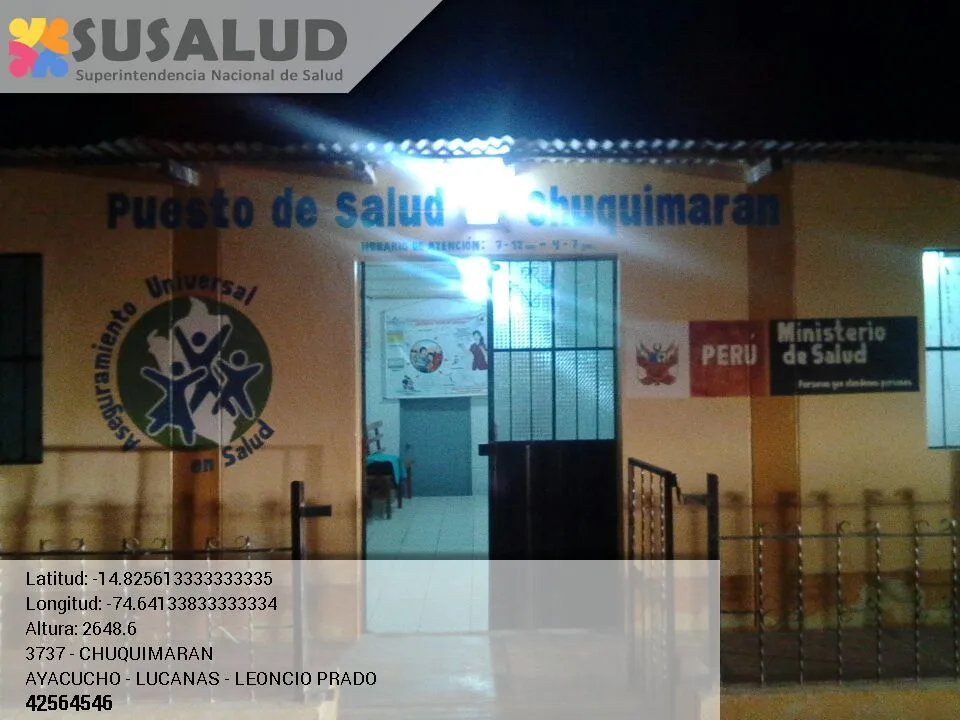 Puesto de Salud Chuquimaran en Leoncio Prado, Ayacucho