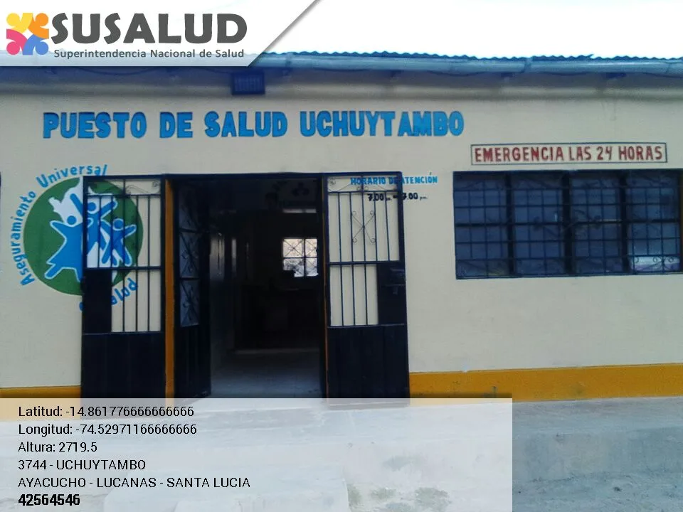 Puesto de Salud Uchuytambo en Santa Lucia, Ayacucho
