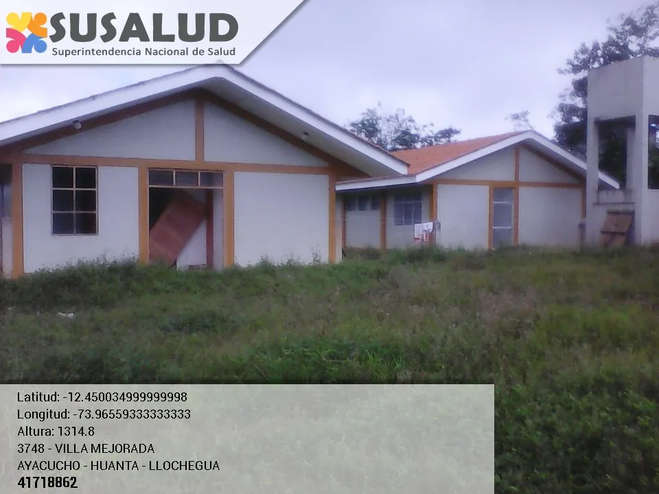 Puesto de Salud Villa Mejorada en Llochegua, Ayacucho
