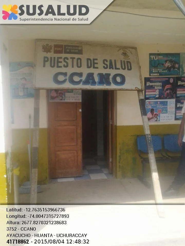 Puesto de Salud Ccano en Uchuraccay, Ayacucho