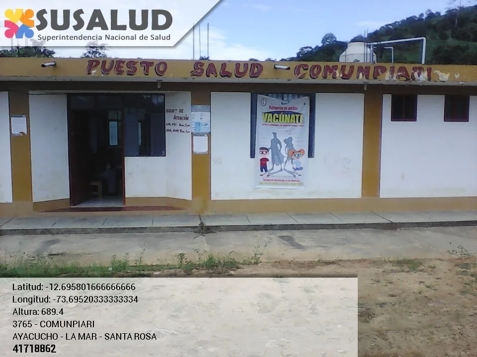 Puesto de Salud Comunpiari en Santa Rosa, Ayacucho