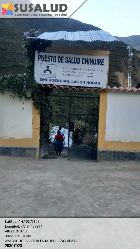 Puesto de Salud Chihuire en Asquipata, Ayacucho