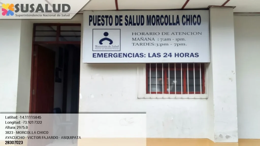 Puesto de Salud Morcolla Chico en Asquipata, Ayacucho