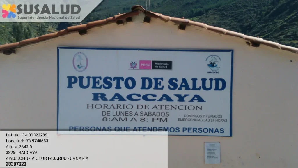 Puesto de Salud Raccaya en Canaria, Ayacucho