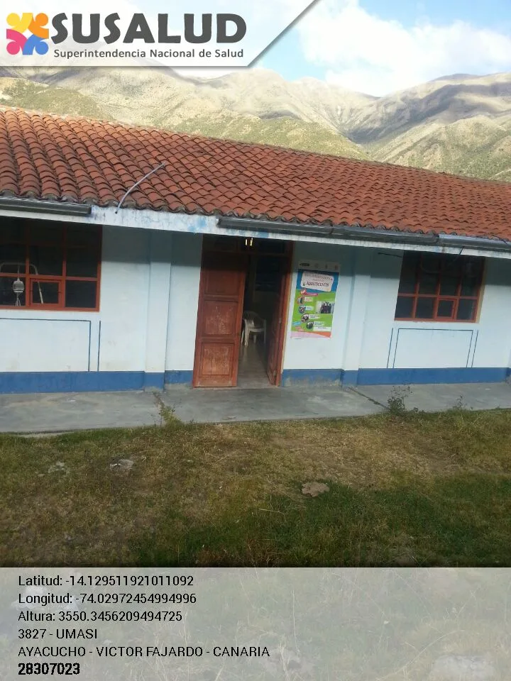 Puesto de Salud Umasi en Canaria, Ayacucho