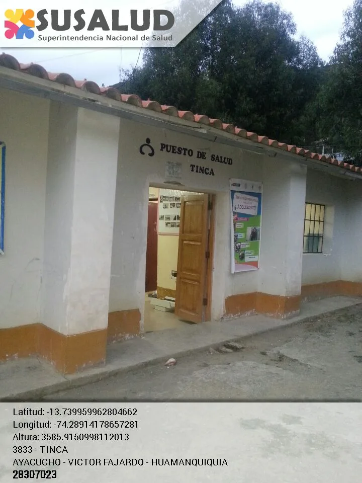 Puesto de Salud Tinca en Huamanquiquia, Ayacucho