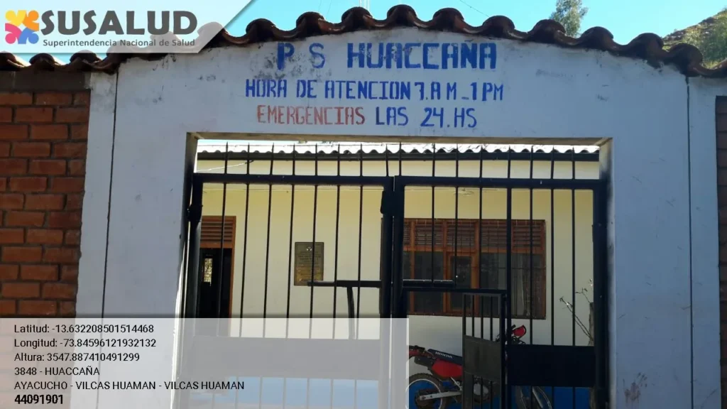 Puesto de Salud Huaccaña en Vilcas Huaman, Ayacucho