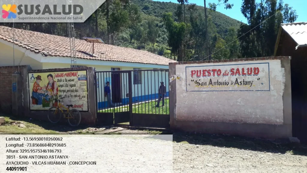 Puesto de Salud San Antonio de Astanya en Concepcion, Ayacucho