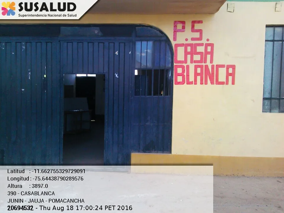 Casablanca en Pomacancha, Junin