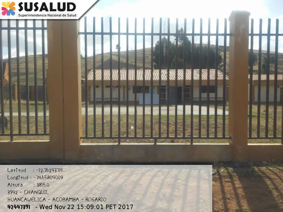 Puesto de Salud Chanquil en Rosario, Huancavelica