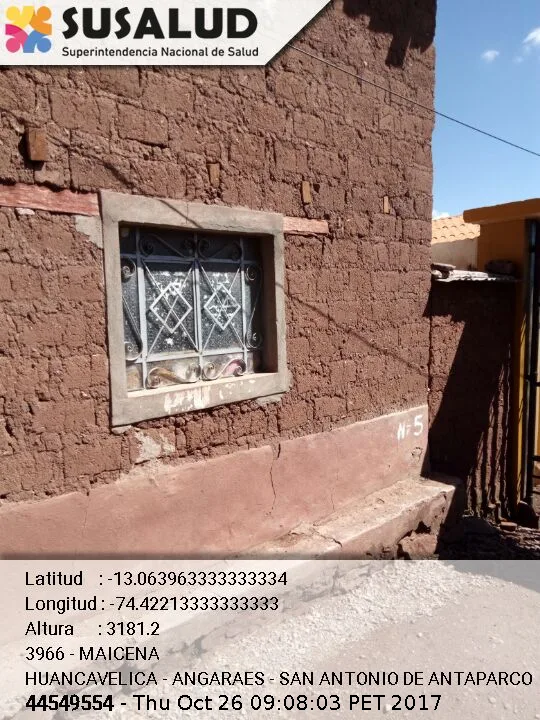 Maicena en San Antonio de Antaparco, Huancavelica