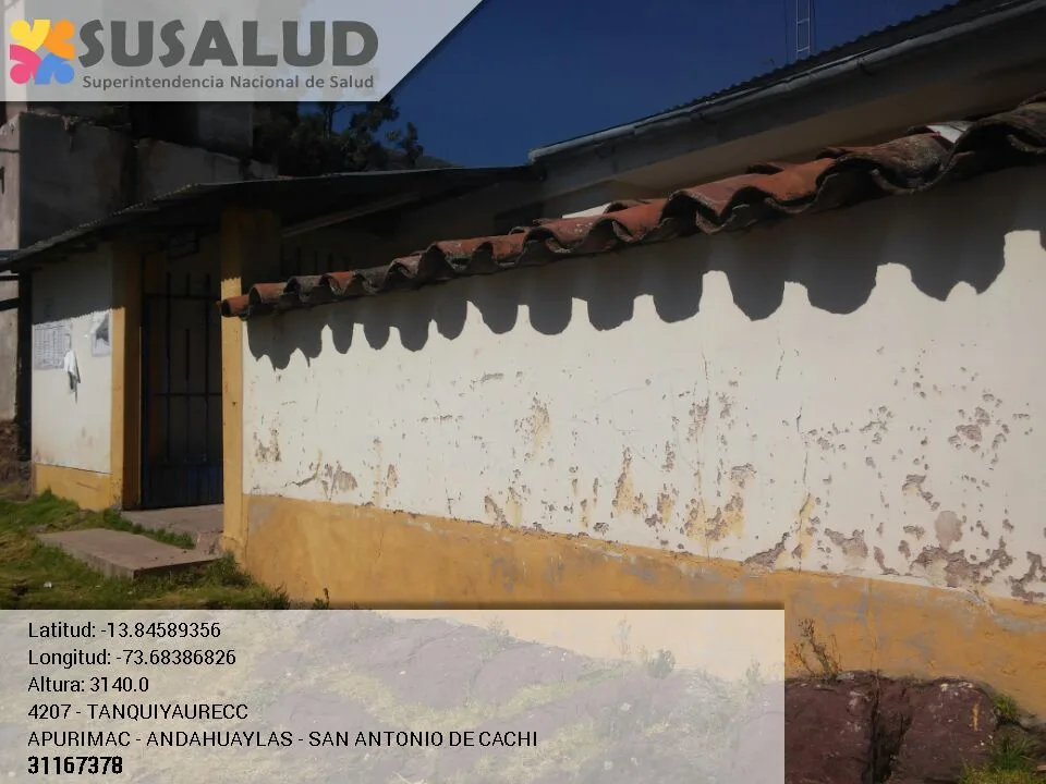 Tanquiyaurecc en San Antonio de Cachi, Apurimac