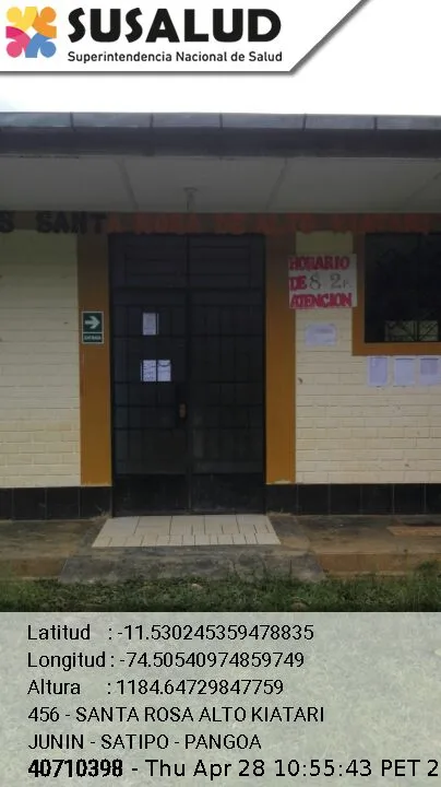 Santa Rosa Alto Kiatari en Pangoa, Junin