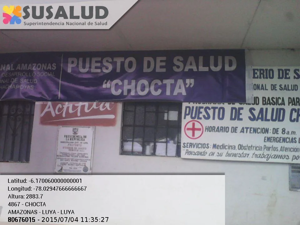 Chocta en Luya, Amazonas