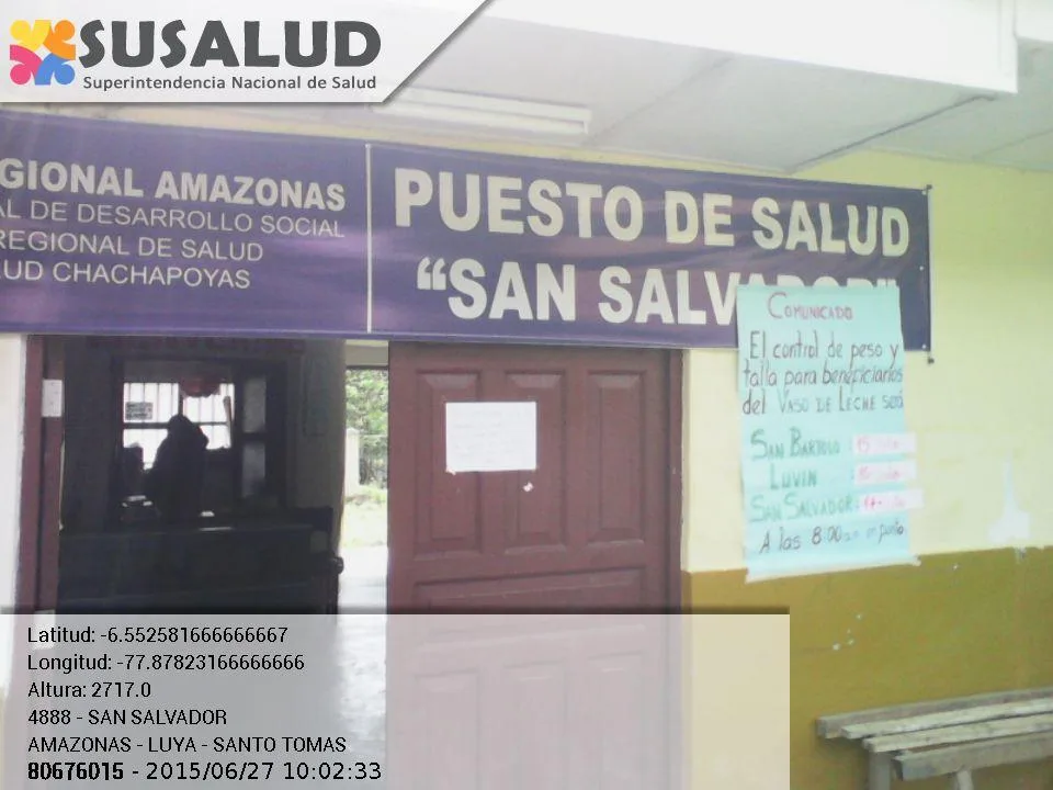 San Salvador en Santo Tomas, Amazonas
