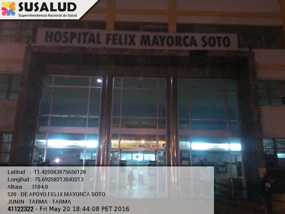 De Apoyo Felix Mayorca Soto en Tarma, Junin