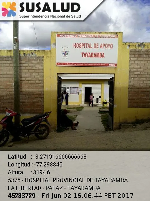 Hospital Provincial de Tayabamba en La Libertad