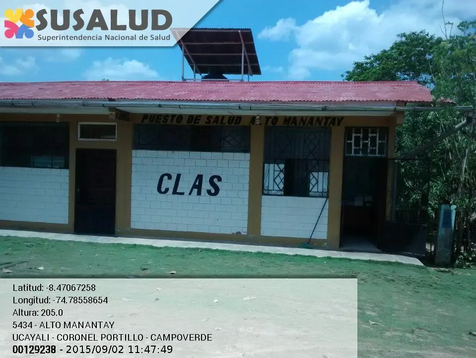 Puesto de Salud Alto Manantay en Campoverde, Ucayali