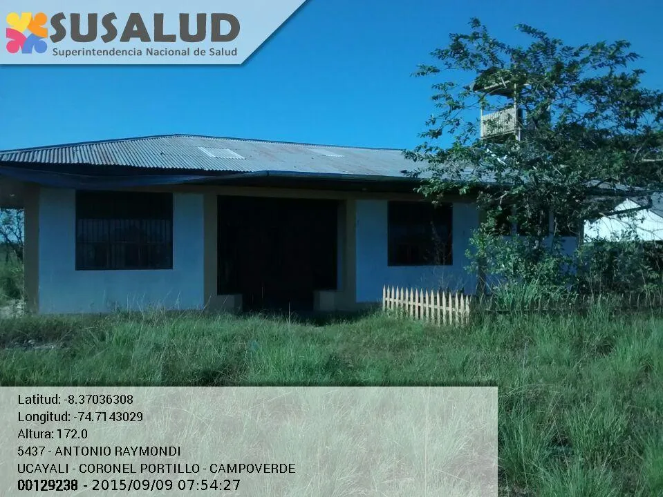Antonio Raymondi en Campoverde, Ucayali