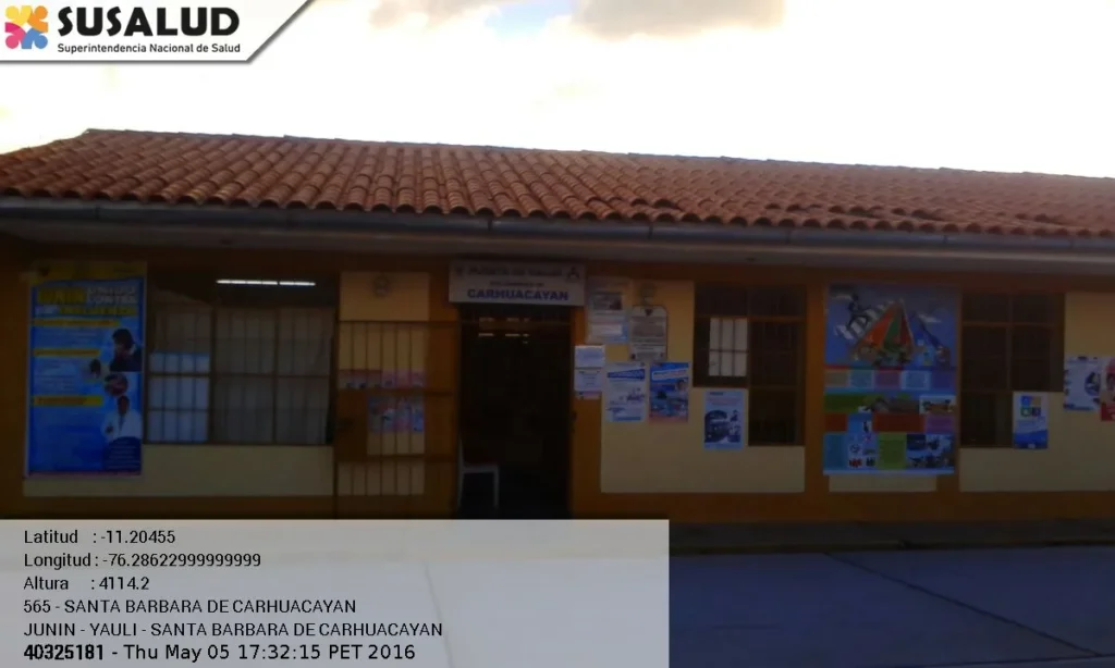 Santa Barbara de Carhuacayan en Junin