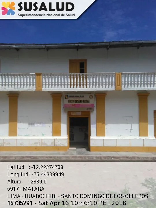 Matara en Santo Domingo de los Olleros, Lima